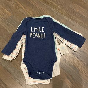 Cloud Island Long-Sleeved Bodysuits